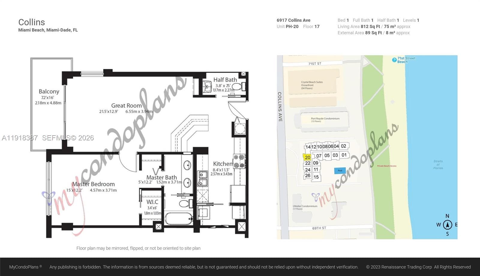 6917 Collins Ave PH20 photo 13